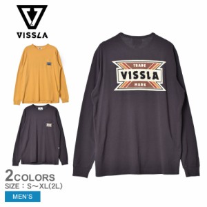 【ゆうパケット可】ヴィスラ 長袖Tシャツ メンズ DISCO L/S PKT TEE ブラック 黒 イエロー VISSLA M483UDIS 長袖 デザイン グラフィック