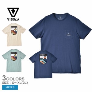 ヴィスラ 半袖Tシャツ メンズ エレベーション オーガニックポケットティー ベージュ ブルー 青 グリーン 緑 VISSLA M4231ELE トップス カ