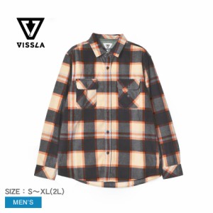 ヴィスラ 長袖シャツ メンズ ECO-ZY L/S POLAR FLANNEL ブラック 黒 ベージュ マルチカラー VISSLA M511UECO ブランド ウエア トップス 