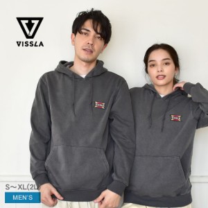 ヴィスラ パーカー メンズ SOLID SETS ECO HOODIE グレー VISSLA M607QSOS ブランド ウェア 長袖 シンプル カジュアル ブランド ロゴ フ