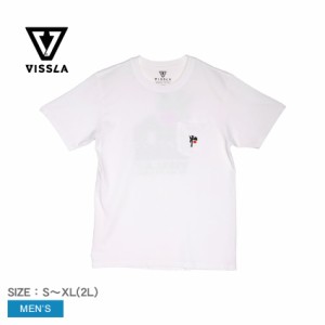 ヴィスラ 半袖Tシャツ メンズ エコロジーエンター プレミアム ポケットティー ホワイト 白 VISSLA M4261TEC トップス カットソー ブラン