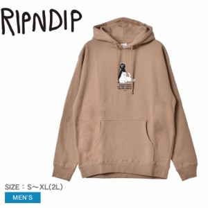 RIPNDIP パーカー メンズ KEEP THE CATS IN HOODIE ベージュ リップンディップ RND9543 トップス プルオーバー フーディ フーディー フー