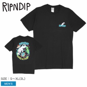 リップンディップ 半袖Tシャツ メンズ 4TH DIMENSION TEE ブラック 黒 RIPNDIP RND9948 ウエア トップス クルーネック ブランド ストリー