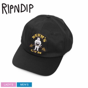 RIPNDIP 帽子 レディース メンズ RIPPED N DIPPED 6 PANEL ブラック 黒 リップンディップ RND9999 ぼうし キャップ ブランド ストリート 