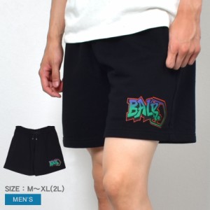 ボーラー パンツ メンズ STORM GRAFFITI SHORT PANT ブラック 黒 BALR. B1431.1042 ボトムス おしゃれ プリント スポーティ スポーツ ロ