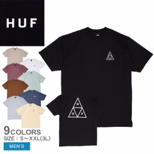 【ゆうパケット可】 ハフ 半袖Tシャツ メンズ HUF SET TT S／S TEE ブラック 黒 ホワイト 白 HUF TS01953 ウエア トップス Tシャツ クル