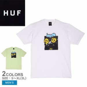 【ゆうパケット可】 ハフ 半袖Tシャツ メンズ EYE KNOW S／S TEE グリーン 緑 ホワイト 白 HUF TS01961 ウエア トップス Tシャツ クルー