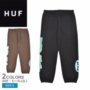 ハフ スウェットパンツ メンズ アンセム フリースパンツ ブラウン 茶 ブラック 黒 HUF PT00302 ウェア ロングパンツ ボトムス スエット 