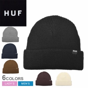 【ゆうパケット可】ハフ ニット帽 レディース メンズ ESSENTIALS USUAL BEANIE ブラック 黒 グレー HUF BN00134 帽子 ニットキャップ キ