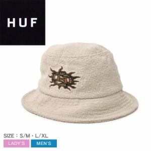 ハフ バケットハット レディース メンズ FIRE BUCKET HAT ベージュ HUF HT00755 帽子 バケハ 無地 ストリート スケート ロゴ 刺繍 刺しゅ