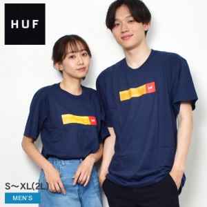 【ゆうパケット可】ハフ 半袖Tシャツ メンズ ミルトン Tシャツ ネイビー 紺 HUF TS02051 ウエア トップス CRAILTAP クレイルタップ コラ