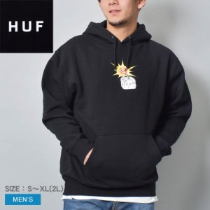 ハフ パーカー メンズ シッピン サン プルオーバーパーカー ブラック 黒 HUF PF00597 ウェア フード トップス 長袖 ロングスリーブ プル