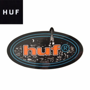 ハフ ステッカー レディース メンズ シティ ライツ ステッカー ブラック 黒 HUF AC00705 ストリート スケート シール ビニールステッカー