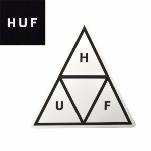 ハフ ステッカー レディース メンズ TRIPLE TRIANGLE STICKER ホワイト 白 HUF AC00852 シール スーツケース パソコン PC ロゴ カスタム 