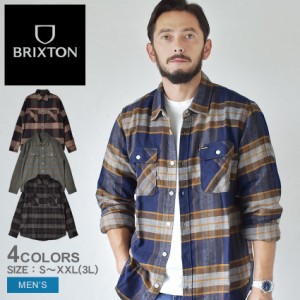 ブリクストン カジュアルシャツ メンズ BOWERY L/S FLANNEL ブラック 黒 グレー ベージュ ネイビー 紺 BRIXTON 01213 ウエア トップス ネ