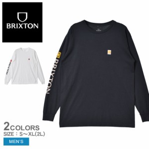ブリクストン 長袖Tシャツ メンズ BETA II L/S STT ブラック 黒 ホワイト 白 BRIXTON 16583 ウエア トップス 長袖 クルーネック シンプル