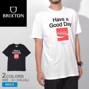 【ゆうパケット可】 ブリクストン 半袖Tシャツ メンズ COCA-COLA GOOD DAY S／S TLRT ホワイト 白 ブラック 黒 BRIXTON 16888 ウエア 半