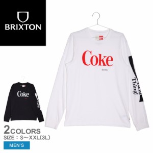 ブリクストン 長袖Tシャツ メンズ COCA-COLA REAL THING L／S TLR ホワイト 白 ブラック 黒 BRIXTON 16892 ウエア 長袖 Tシャツ カジュア