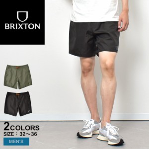 ブリクストン パンツ メンズ ビンテージ ナイロン トランク パンツ カーキ ブラック 黒 BRIXTON 04866 ウエア 半ズボン ズボン 短パン シ