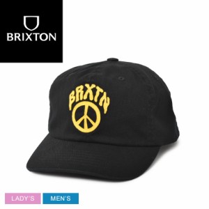 ブリクストン 帽子 レディース メンズ PEACE OUT MP SNAPBACK ブラック 黒 イエロー 黄 BRIXTON 11341 ユニセックス キャップ シンプル 