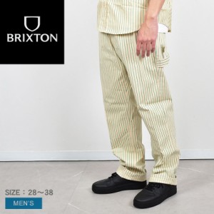 ブリクストン パンツ メンズ COCA-COLA CARPENTER PANT ベージュ BRIXTON 04945 ウエア 長ズボン ズボン ボトムス ストライプ 総柄 刺繍 