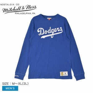 【ゆうパケット可】ミッチェルアンドネス 長袖Tシャツ メンズ Legendary Slub Longsleeve Los Angeles Dodgers ブルー 青 MITCHELL ＆ NE