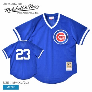 ミッチェルアンドネス ユニフォーム メンズ ブルー 青 MITCHELL ＆ NESS ABPJ3068-CCU84RSAROYA ウエア トップス ベースボールジャージ 