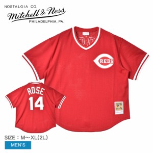 ミッチェルアンドネス ユニフォーム メンズ レッド 赤 ホワイト 白 MITCHELL ＆ NESS ABPJ3091-CRE84PRSSCAR ウエア トップス ベースボー