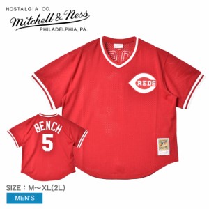 ミッチェルアンドネス ユニフォーム メンズ レッド 赤 ホワイト 白 MITCHELL ＆ NESS ABPJ3064-CRE83JBNSCAR ウエア トップス ベースボー