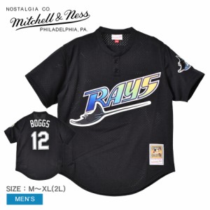 ミッチェルアンドネス ユニフォーム メンズ ブラック 黒 ホワイト 白 MITCHELL ＆ NESS ABPJ3032-TBR98WBOBLCK ウエア トップス ベースボ