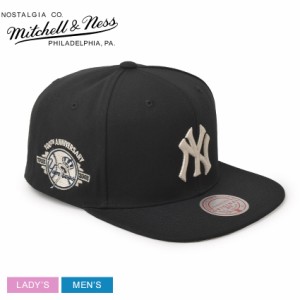 ミッチェルアンドネス ベースボールキャップ レディース メンズ Team Classic Snapback Coop New York Yankees ブラック 黒 MITCHELL ＆ 