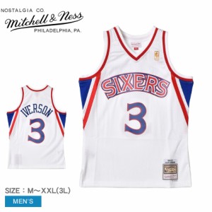 ミッチェルアンドネス ユニフォーム メンズ スイングマン ジャージー フィラデルフィア76ERS ホーム 1996-97 アレン アイバーソン ホワイ