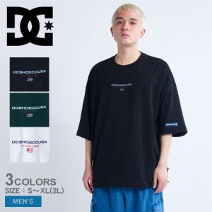 【ゆうパケット可】DCシューズ 半袖Tシャツ メンズ 23 ATHLETICS SS ブラック 黒 グリーン 緑 ホワイト 白 DCSHOECOUSA DST231043 トップ