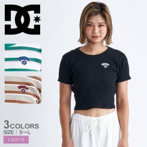 DCシューズ 半袖Tシャツ レディース 24 WS TELECO CROPPED SS ウィメンズ ブラック 黒 ホワイト 白 DCSHOECOUSA LST242303 ショートスリ