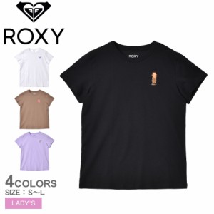 【ゆうパケット可】 ロキシー 半袖Tシャツ レディース MOONLIGHT 刺繍 Tシャツ ホワイト 白 ブラック 黒 ROXY RST231107 トップス 半袖 T