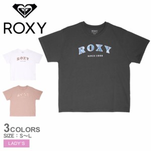 ロキシー 半袖Tシャツ レディース VINTAGE FLOWER LOGO Tシャツ ブラック 黒 ホワイト 白 ブラウン 茶 ROXY RST232033 トップス 半袖 Tシ