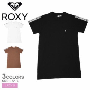 ロキシー ワンピース レディース DAY BY DAY Tシャツ ワンピース ブラック 黒 ホワイト 白 ブラウン 茶 ROXY RDR232021 トップス ワンポ