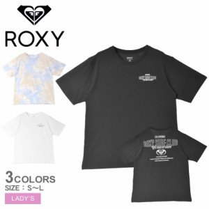 ロキシー 半袖Tシャツ レディース SURF CLUB S／S TEE ブラック 黒 ホワイト 白 ROXY RST241073 トップス カジュアル スポーティ 刺繍 プ