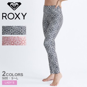 ロキシー ラッシュガードレギンス レディース FRESCO TILE LEGGINGS ブラック 黒 オレンジ ROXY RLY242017 ラッシュガード レギンス ウェ