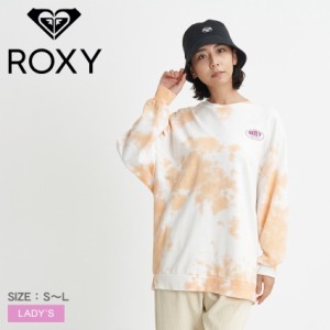 ロキシー スウェット レディース BACK LOGO ミニ裏毛 トップス オレンジ ホワイト 白 ROXY RLT234029 ウエア 長袖 トレーナー トップス 