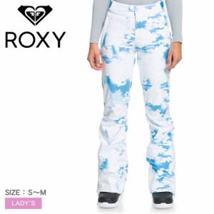 ロキシー シェルパンツ レディース CHLOE KIM PT 15K SKINNY FIT ブルー ホワイト 青 白 ROXY ERJTP03222 ボトムス パンツ コラボ クロエ