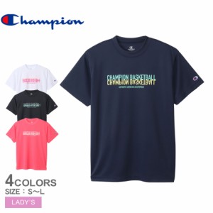 【ゆうパケット可】 チャンピオン 半袖Tシャツ レディース ウィメンズ ショートスリーブTシャツ ホワイト 白 ブラック 黒 ネイビー 紺 CH