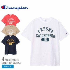 チャンピオン 半袖Tシャツ メンズ ショートスリーブTシャツ ホワイト 白 ネイビー 紺 CHAMPION C3-Z350 Tシャツ 半袖 ショートスリーブ 