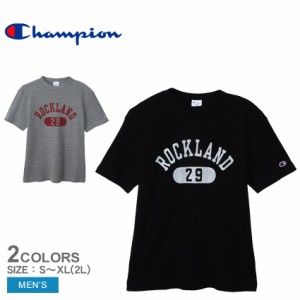 【ゆうパケット可】チャンピオン 半袖Tシャツ メンズ ショートスリーブTシャツ ブラック 黒 グレー CHAMPION C3-Z352 Tシャツ 半袖 ショ