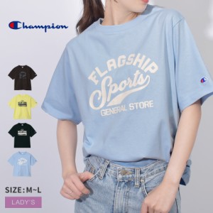 チャンピオン 半袖Tシャツ レディース ショートスリーブTシャツ ブラック 黒 CHAMPION CW-Z319 ウエア トップス ショートスリーブ クルー