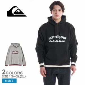 クイックシルバー パーカー メンズ LIFES QUIK WARM HOODIE SWEAT ブラック 黒 グレー QUIKSILVER QPO224056 ウエア トップス プルオーバ