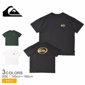 クイックシルバー 半袖Tシャツ キッズ SATURN LOGO ST YOUTH ブラック 黒 ホワイト 白 QUIKSILVER KST241002 カットソー トップス バック