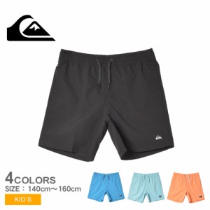 クイックシルバー ボードショーツ キッズ EVERYDAY SOLID VOLLEY YTH 14 ブラック 黒 ブルー 青 QUIKSILVER AQBJV03054 ボトムス ズボン 