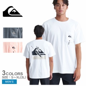 クイックシルバー 半袖Tシャツ メンズ HI PETROGLYPH ST ホワイト 白 オレンジ QUIKSILVER QST242006 ウェア トップス カジュアル サーフ