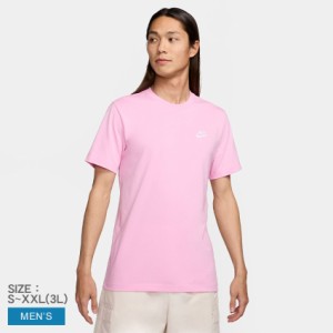 ナイキ 半袖Tシャツ メンズ スポーツウェア クラブ ピンク NIKE AR4999 ウェア トップス カットソー クルーネック ブランド ショートスリ